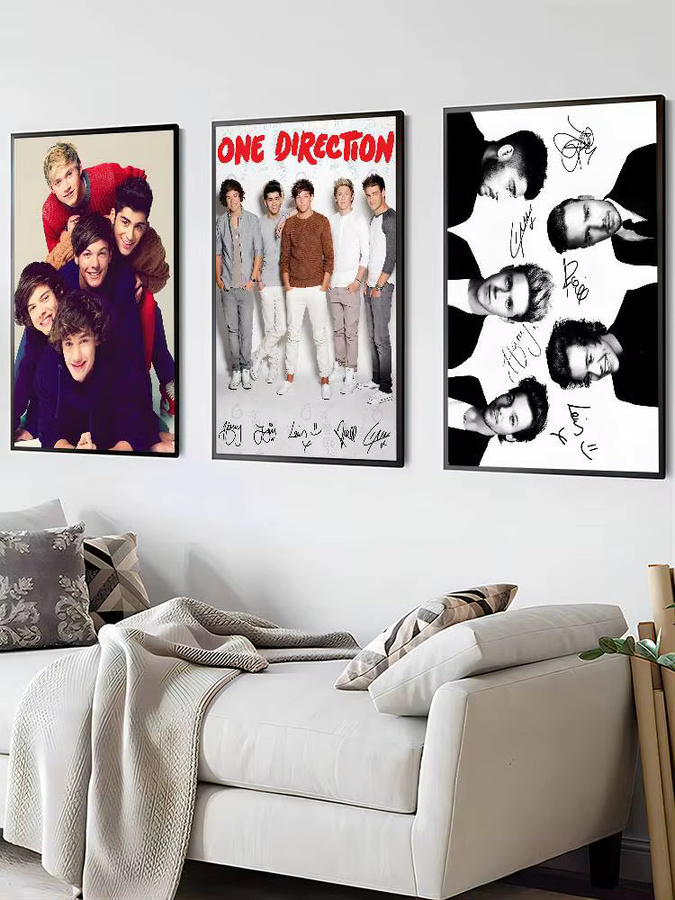 One D-Directions Selbstklebendes Poster aus Papier, Mehrfarbiges Kunstgemälde zur Wanddekoration für dein Zimmer, den Eingang oder das Restaurant - Bild 6