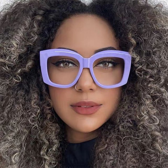 BYLEN Korrektionsbrille, Vollrand, Square, Kunststoff, lila, Damen - Bild 1