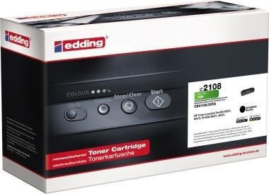 Edding Tonerpatrone kompatibel mit HP 305A CE410A in Schwarz für Laserdrucker mit einer Reichweite von 2200 Seiten - Bild 2