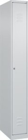 C+P Spind Classic PLUS Garderobenschrank mit 1 Abteil in Grau, H x B x T: 185 x 25 x 50 cm - Bild 1