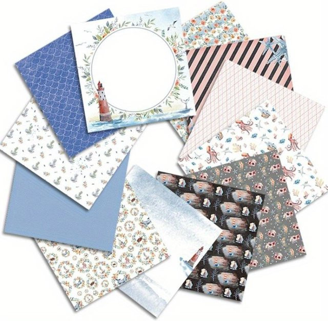 Ocean Secret Papierblöcke Ocean Secret Set mit 24 Blättern in Multicolour für Scrapbooking und Kartenherstellung - Bild 1