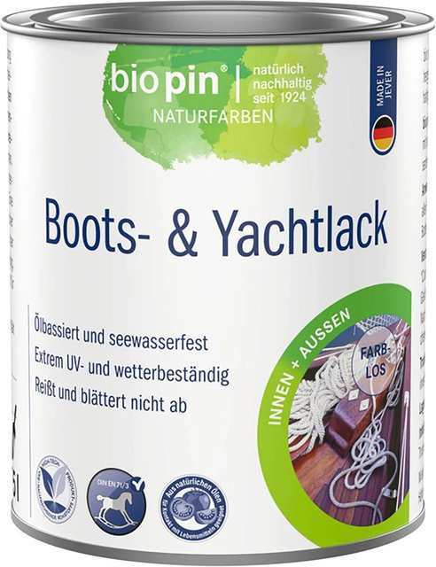 Biopin Marine Bootslack Farblos hochglänzend 375 ml - Bild 1