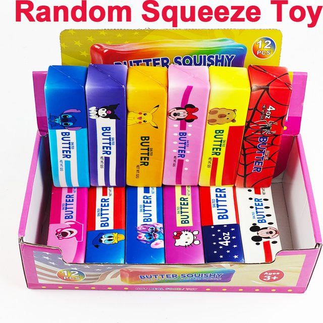Bandai Cartoon-Butterstab Squishy Spielzeug, Langsam Aufsteigendes Quetschspielzeug - Bild 1
