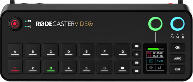 Rodecaster Video Mischpult in Schwarz mit HDMI, Bluetooth, USB-C und Wi-Fi - Bild 2