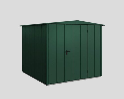 Ecostar Gerätehaus Elegant-S aus Metall in Grün, B/H/T: 238 x 216 x 238 cm - Bild 1
