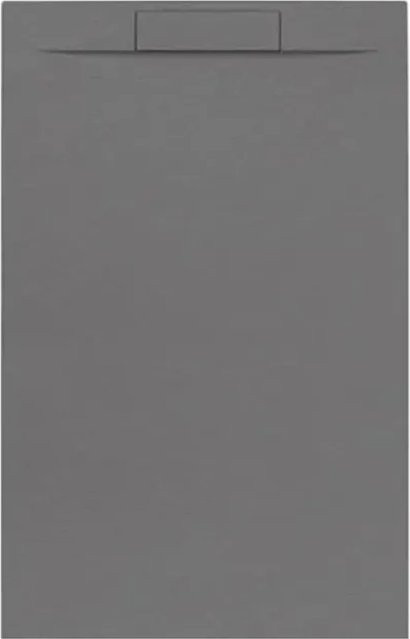 Frascio New Technology Duschwanne Vulcano Line Plus aus Mineralguss mit Seitengitter, Grau, B: 95 cm, T: 65 cm, H: 3 cm - Bild 1