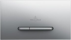 Villeroy & Boch WC-Betätigungsplatte ViConnect 300S Dual Flush in Chrom-Matt, B/T/H: 25,3 x 14,5 x 2 cm - Bild 1
