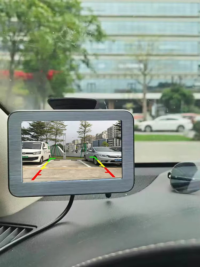 QXNY Kabellose WLAN Rückfahrkamera mit 4,3 Zoll HD-Parkmonitor AHD1080P und Nachtsicht in Schwarz für LKW, Bus und Auto - Bild 5