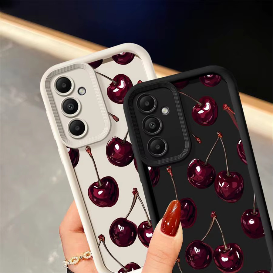 Handyhülle mit Frucht-Kirsch-Design für Samsung Galaxy Modelle, Mehrfarbig - Bild 1