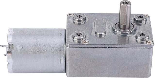 Neoglint Mikro DC Drehzahlreduktionsmotor mit Schneckengetriebe 12V in Silber - Bild 1
