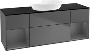 V&B Waschtischunterschrank Finion in Anthrazit, Breite: 160 cm, Tiefe: 50,1 cm, Höhe: 50,1 cm - Bild 1