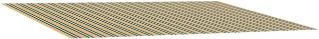 vidaXL Markisenersatzstoff aus Polyester in Grün und Gelb B/H: 600 x 300 cm - Bild 1