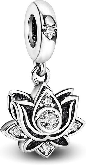 ANENJERY Anhänger, 925 Silber, Weiß, Perle, Zirkonia, Damen - Bild 1