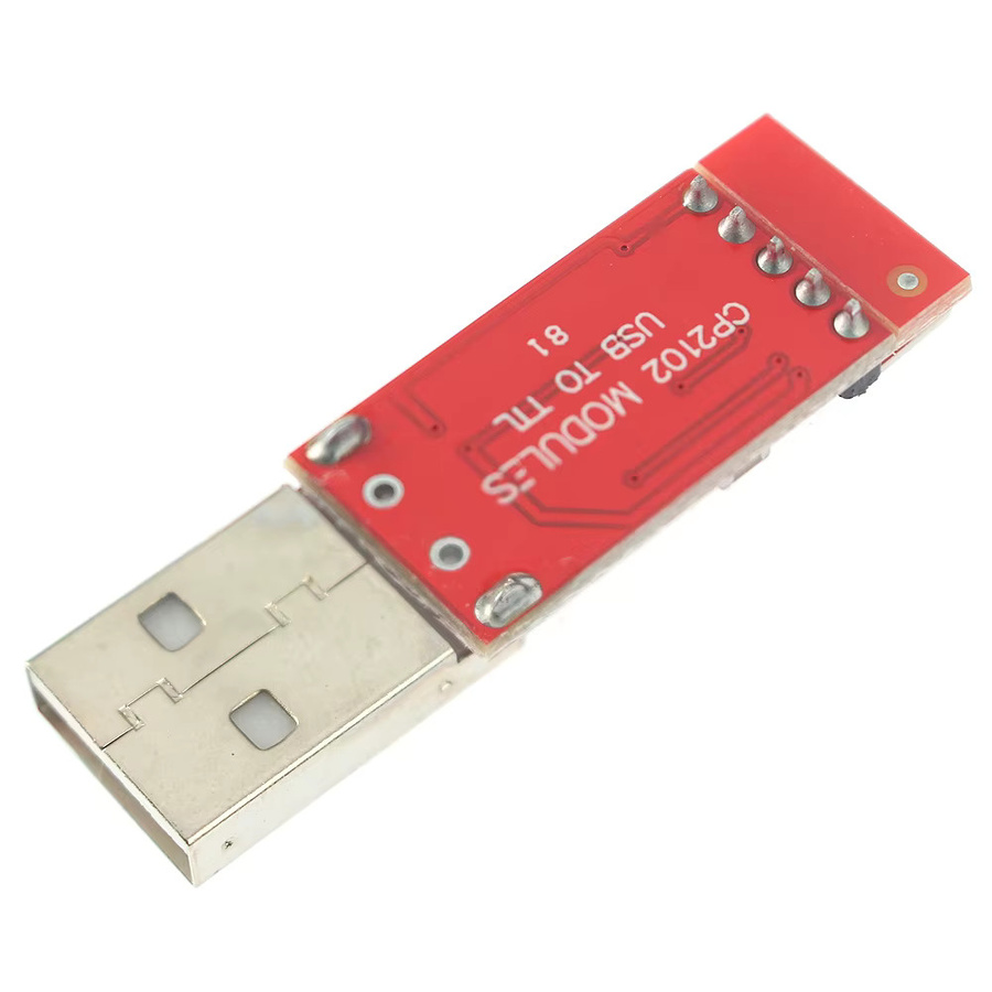 YTDMEN USB TTL UART Modul CP2102 CH9102 in Rot für Arduino und STC Download Upgrade - Bild 2