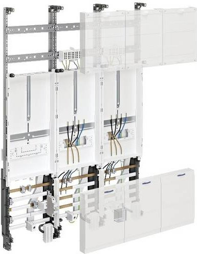 Hager ZL32U2N Verteilerkasten aus Stahl in Weiß, B/H/T: 110,0 x 20,5 x 105,0 cm - Bild 1
