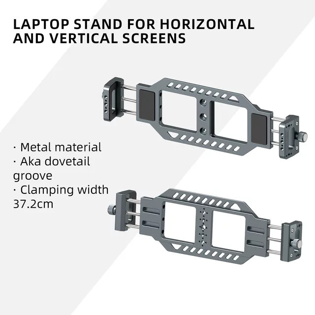 LEAPLIGHT Laptop-Ständer aus Aluminiumlegierung mit Arca-Swiss-Platte und 1/4-Zoll-Schraube für Stativ, horizontal und vertikal nutzbar - Bild 1