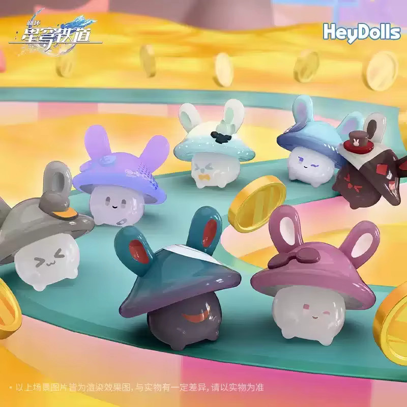 Mihoyo Honkai Star Rail Bunny Mushroom & Mushroom Bunny, Mini Blind Bag, Desktop-Figur - Bild 3