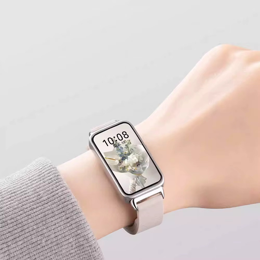Huawei Uhrenarmband Silikon, Magnetisches Schlaufenarmband, Huawei Band 10 9 8 - Bild 3