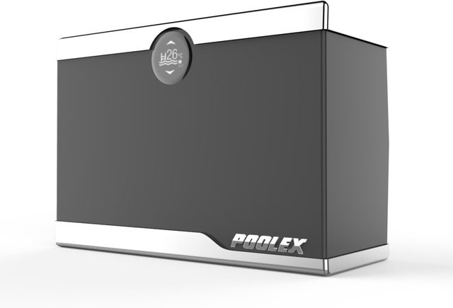 Poolex Silent Max 125 Swimmingpool Wärmepumpe in Grau mit 12,3 kW Heizleistung für Pools bis 40.000 l - Bild 1