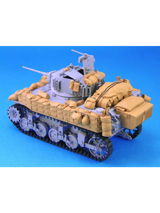 EVANOVM American M5A1 Stuart Light Tank Stockpile, Modellbausatz, 1/35, unlackiert - Bild 3