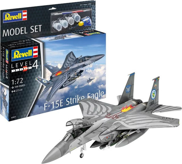 Revell Model Set F-15E Strike Eagle, Fahrzeuge, Kunststoff, Grau - Bild 1