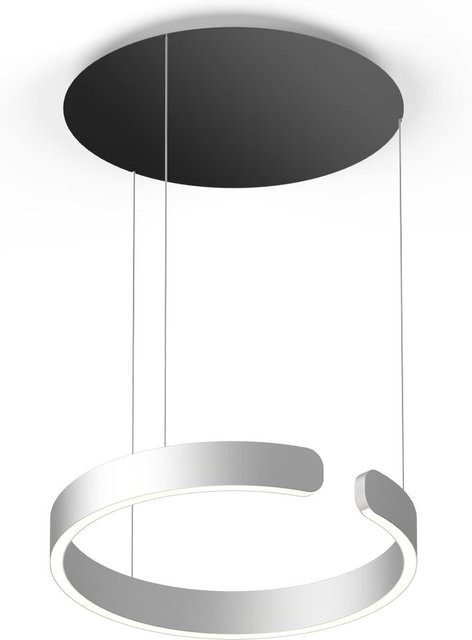 Occhio Mito sospeso 40 up LED-Pendelleuchte in Silber matt und Schwarz matt mit Occhio air Modul und x-tra warm LED (2200K - 3500K) - Bild 1