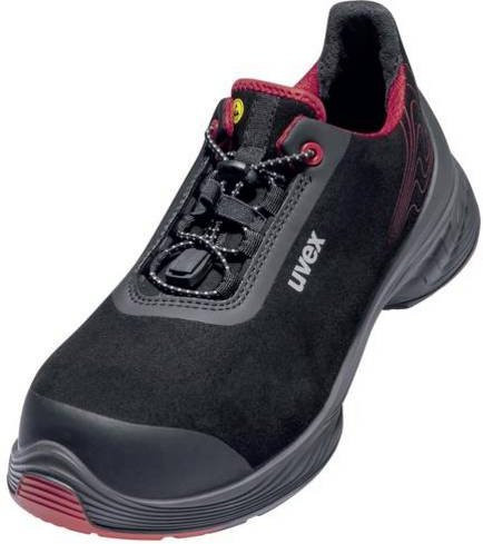 Uvex 1 G2 ESD Sicherheitshalbschuh S3 in Rot-Schwarz, Größe 48 - Bild 1