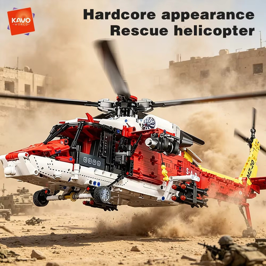 KAVOWORLD Rettungshubschrauber, Bausatz, 1.528 Teile - Bild 2