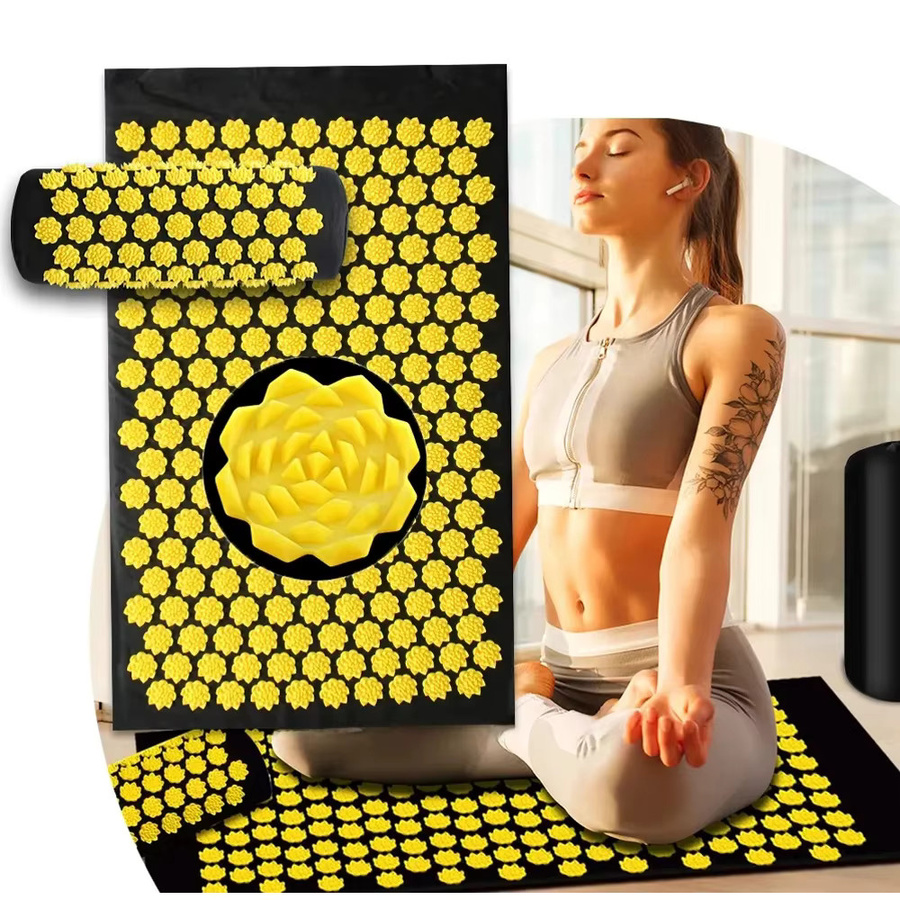 monclique Akupressur-Set Yogamatte und Kissen, Grau, Unisex - Bild 6
