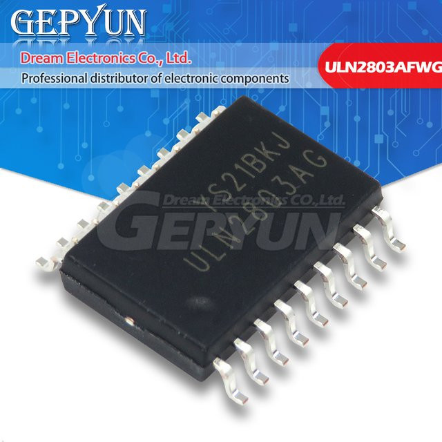 100 Stück ULN2803AFWG ULN2803A IC in Schwarz SOP-18 SMD - Bild 1