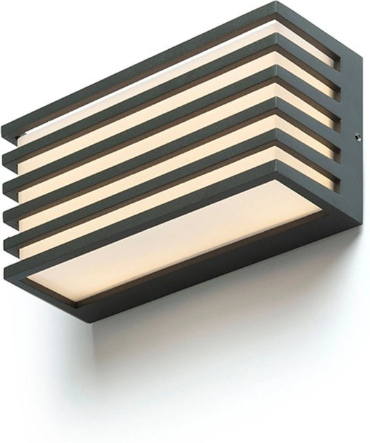 Rendl Aussenleuchte Claire 21 LED Wandleuchte in Anthrazitgrau mit milchfarbenem Acryl, 9 W, IP54 - Bild 1