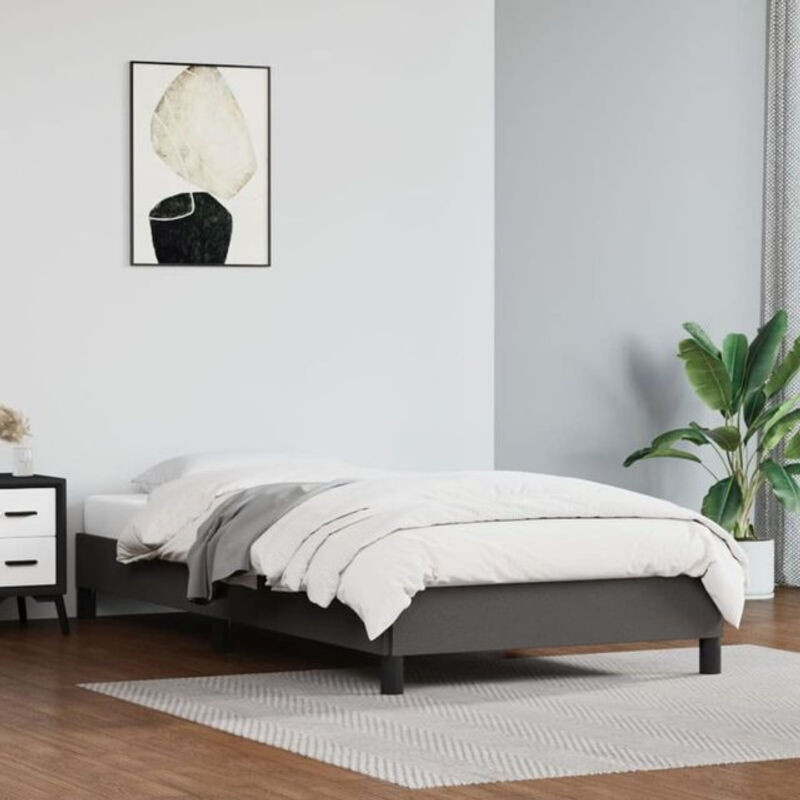 Polsterbett vidaxl in Grau aus Kunstleder mit Maßen B: 80 cm, L: 200 cm - Bild 1