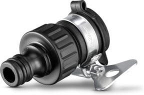 Kärcher Außenhahn Adapter Reducer aus Edelstahl in Schwarz ohne Gewinde - Bild 1