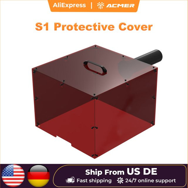ACMER S1 Mini-Lasergehäuse mit Laserschutz, Entlüftung und Staubschutz für S1 2,5/3,5/6 W - Bild 1