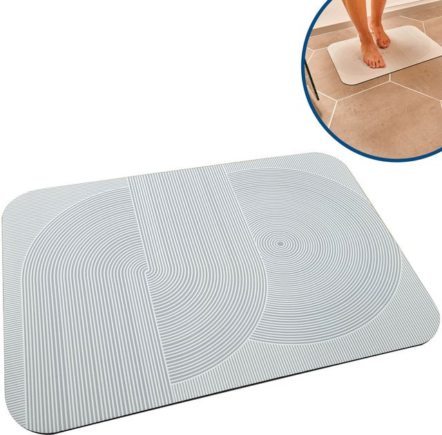 Best Direct® Badvorleger und Duschvorleger Mat Hydro Wonder, grau, rechteckig, rutschfest - Bild 1