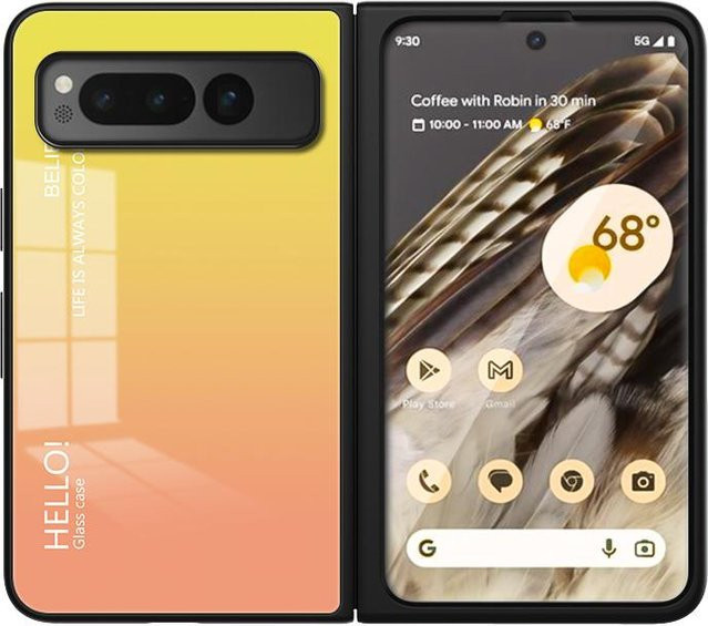Google Pixel Fold Glas-Handyhülle mit Farbverlauf - Bild 1