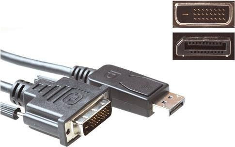 ACT DisplayPort auf DVI Konvertierungskabel, schwarz, Länge: 5 m - Bild 1