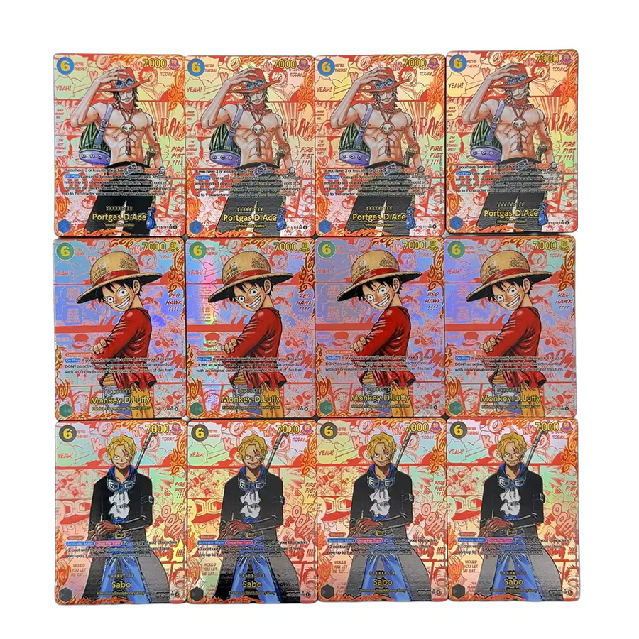 Bandai One Piece Leader-Karte, Rot, Englische Manga-Karte, Texturierte Folien-Proxy-Karte - Bild 4