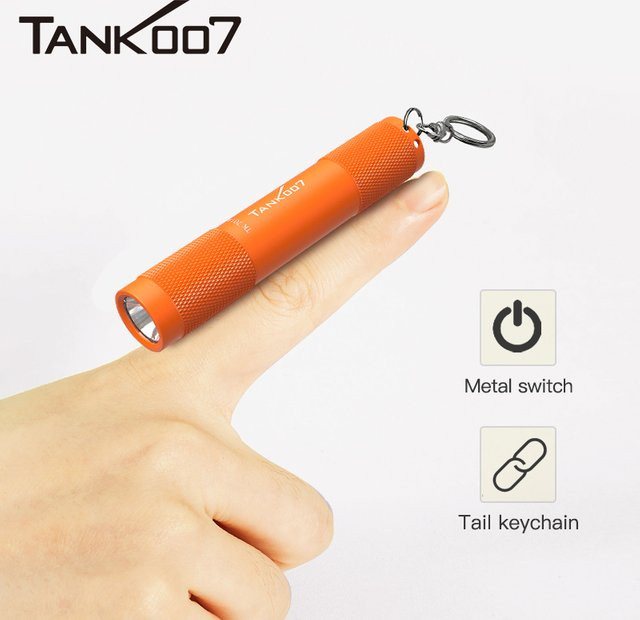 TANK007 Mini-LED-Taschenlampe TK701A mit Schlüsselanhänger für Outdoor und Notbeleuchtung - Bild 1
