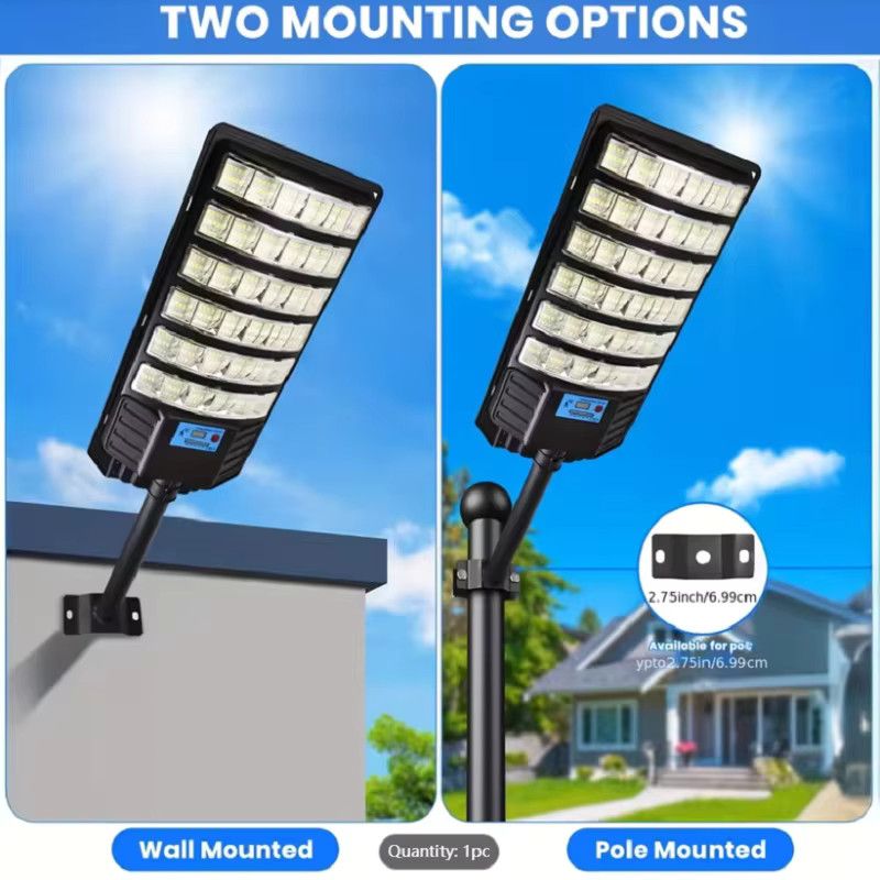 YQCHEZI Solar LED Außenstraßenlampe mit integrierter LED für kommerzielle Außenbereiche und Sicherheitsbeleuchtung - Bild 2