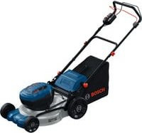 Bosch Professional Akku-Rasenmäher GRA 18V2-46SP mit Mulching-Kit und Fangkorb in Blau - Bild 1