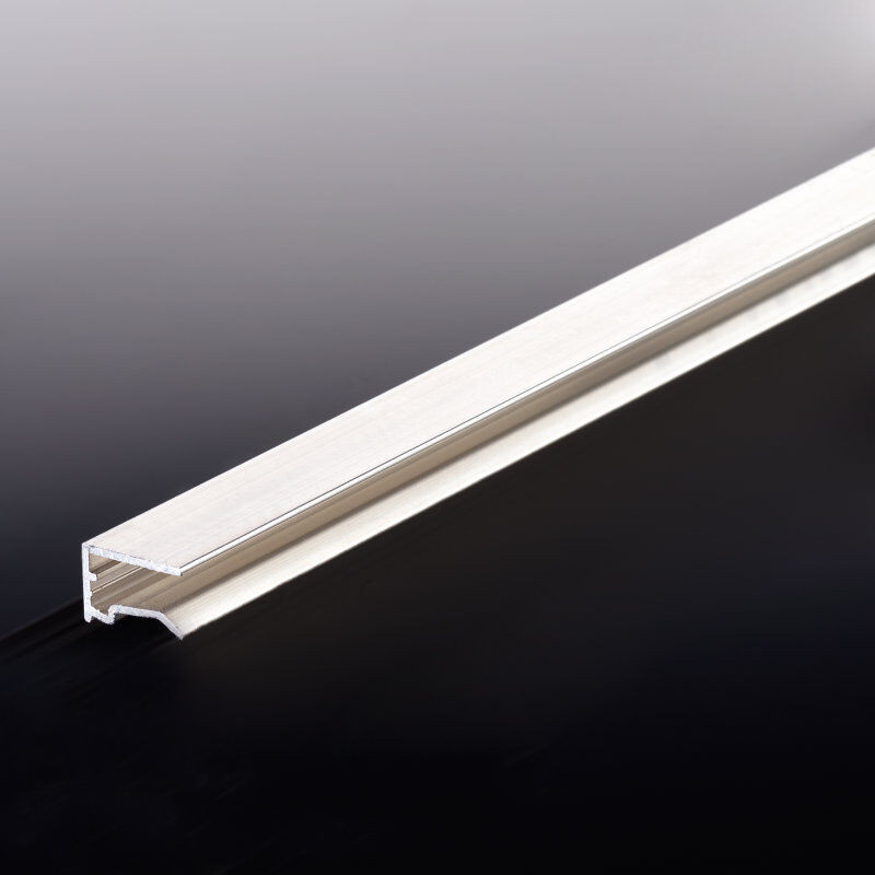 Alu-Abschlussprofil aus Aluminium in Silber für Plattenstärke 6 mm, pressblank - Bild 1