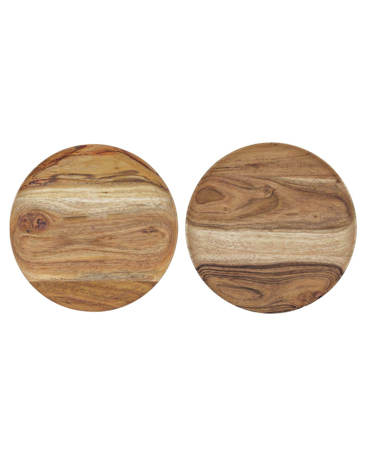 House Doctor Holzschalen in Natur, 2er-Set, Durchmesser: 17 cm - Bild 1