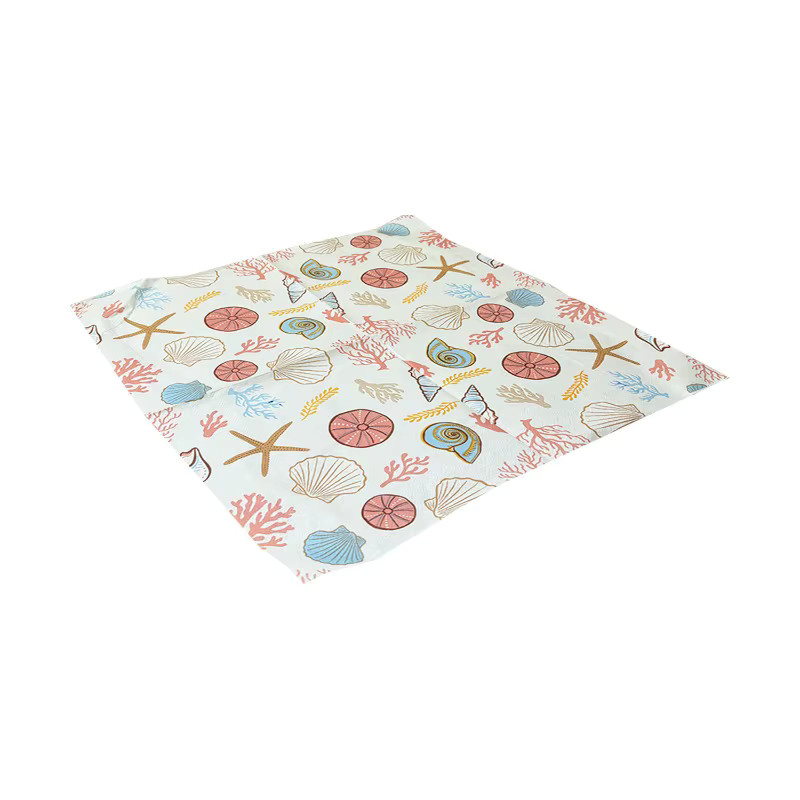 20 Stück GUANYAO Servietten mit Meeresmotiv in Bunt, 2-lagige Papier-Servietten mit Muscheln und Seesternen, B/B: 33 x 33 cm - Bild 2