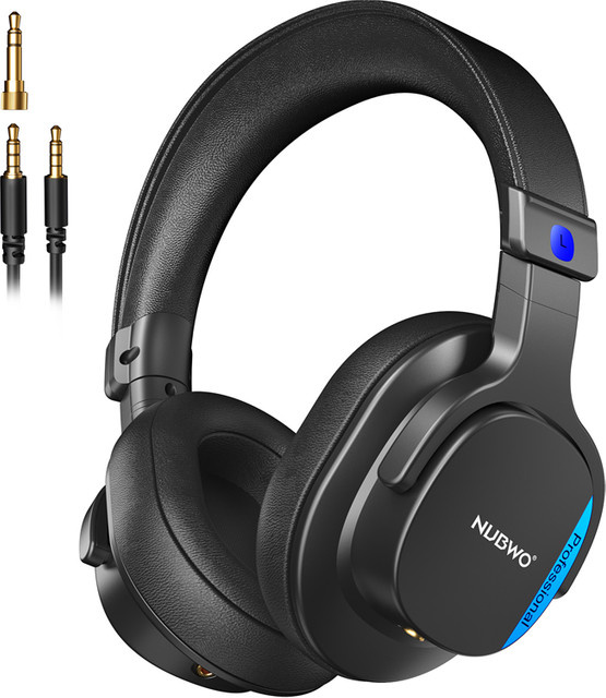 NUBWO HD01 Professionelle Studio-Monitor-Kopfhörer, Geschlossene Over-Ear-Headsets für Audio-Mixing und Aufnahme, Schwarz, 3,5 mm Klinke - Bild 1