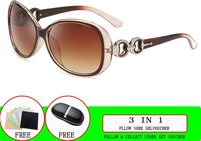YM01-FASHION Sonnenbrille Damen, Vollrand, Butterfly, Kunststoff - Bild 1