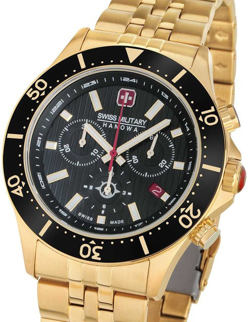 Swiss Military Hanowa Chronograph, Quarz, Edelstahl, 43 mm, Herren - Bild 1