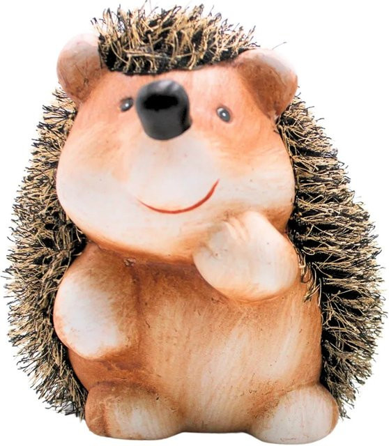 Dekohelden24 XXL Dekofigur Igel aus Keramik in Braun, stehend, B/T/H: 19 x 19 x 22 cm - Bild 1