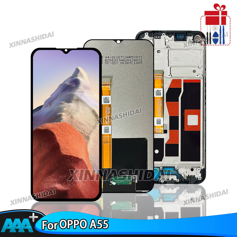 Oppo A55 LCD Display Bildschirm mit Touch Panel Digitizer in Schwarz (Modell PEMM00 CPH2309) - Bild 2