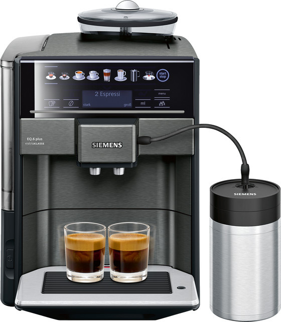 Siemens EQ6 plus extraKlasse TE657F09DE Kaffeevollautomat in Dark Inox und Edelstahl - Bild 1